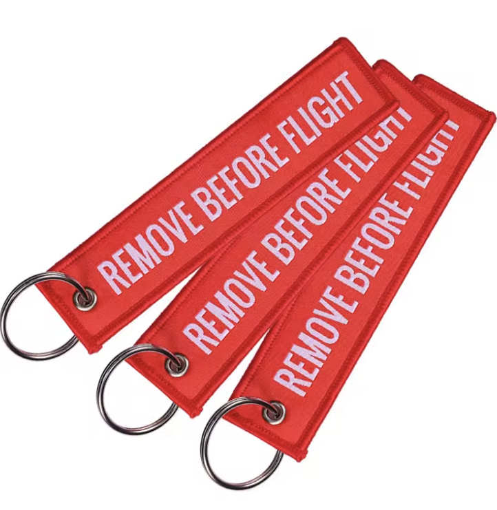 "REMOVE BEFORE FLIGHT" Keychain